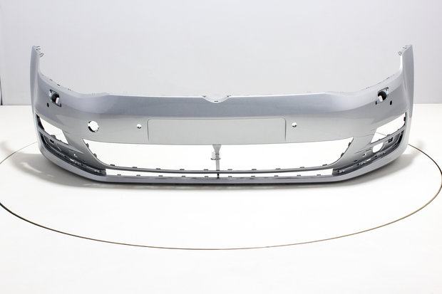 Stoßstange vorne +PDC +Scheinwerferanlage Volkswagen Golf 7 REFLEXSILVER (LA7W)